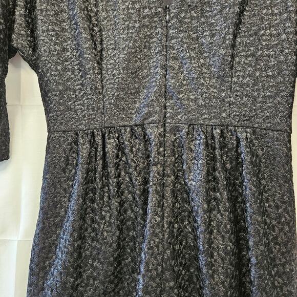 Tibi Black Cocktail Dress 3/4 Length Sleeve Size 4 - Picture 12 of 16
